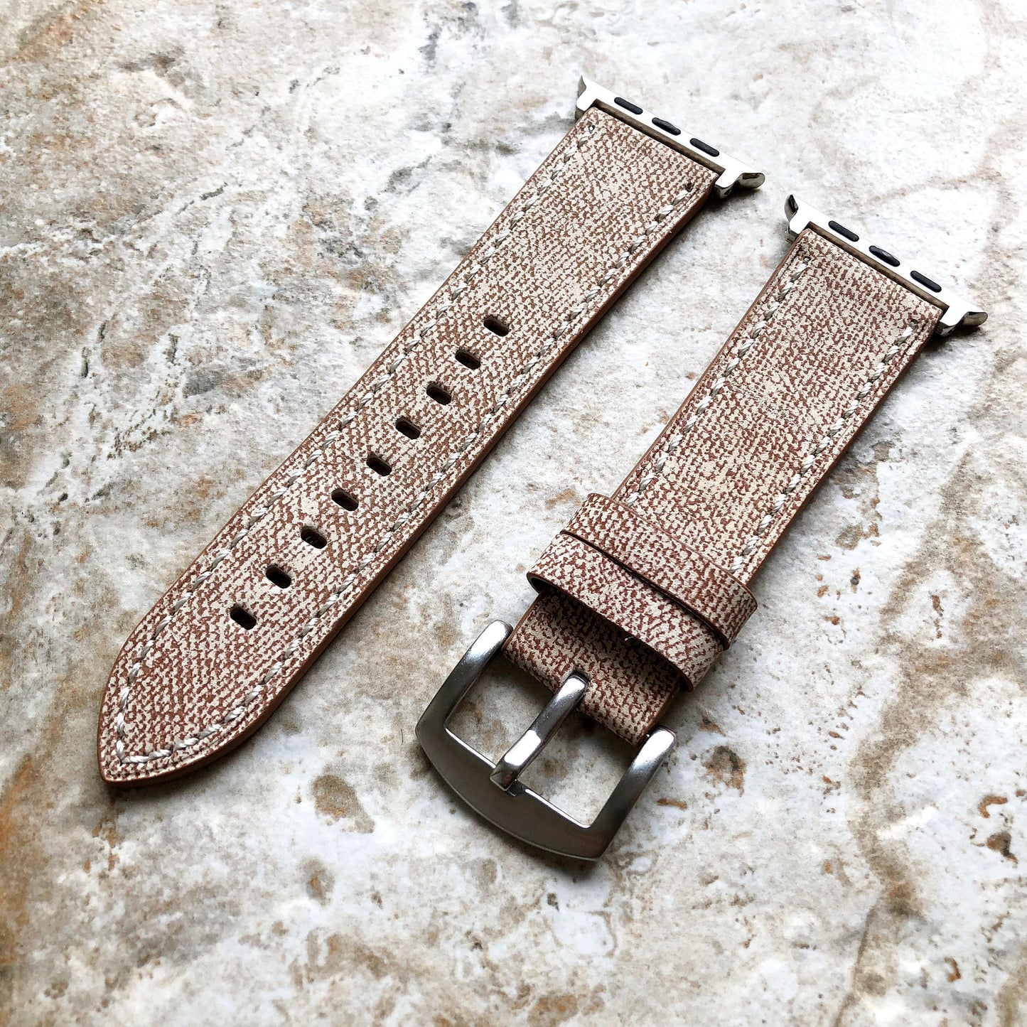 Apple AP-JW1 Highly Resistance for iWatch 38mm 40mm 41mm 42mm 44mm 45mm 49mm All Series Bracelet Coated Soft Leather Jeans Band Straps