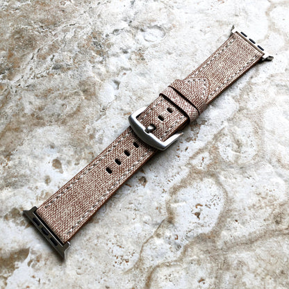 Apple AP-JW1 Highly Resistance for iWatch 38mm 40mm 41mm 42mm 44mm 45mm 49mm All Series Bracelet Coated Soft Leather Jeans Band Straps
