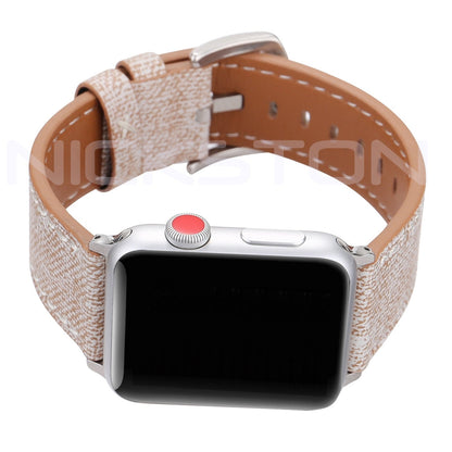 Apple AP-JW1 Highly Resistance for iWatch 38mm 40mm 41mm 42mm 44mm 45mm 49mm All Series Bracelet Coated Soft Leather Jeans Band Straps