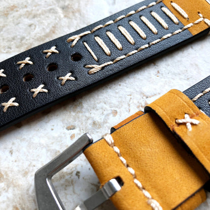 Apple Light Brown Three Layers Band for iWatch All Series 38mm 40mm 41mm 42mm 44mm 45mm 49mm Soft Leather Band Strap Bracelet Hand Stitched
