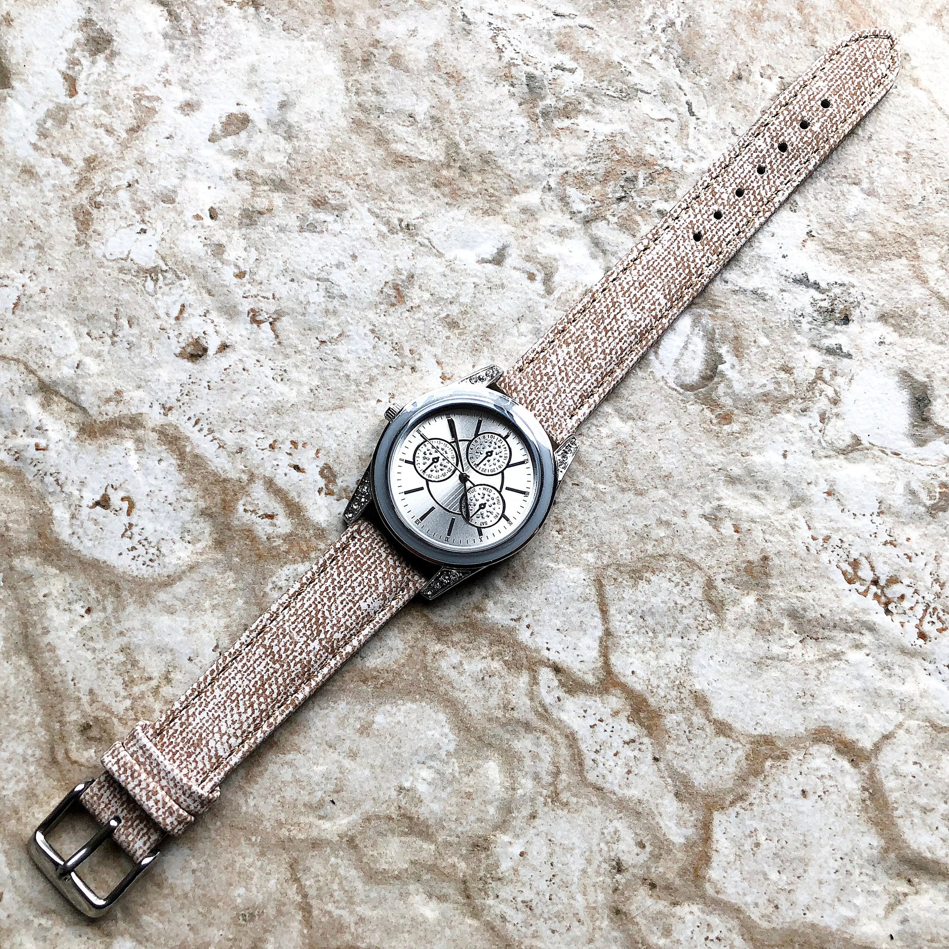 Garmin Jeans Printed JW1 Bands Compatible with fenix 8 43mm 7S Pro Solar Sapphire fenix 6S Pro Sapphire Leather Strap Quick Fit A20-B18
