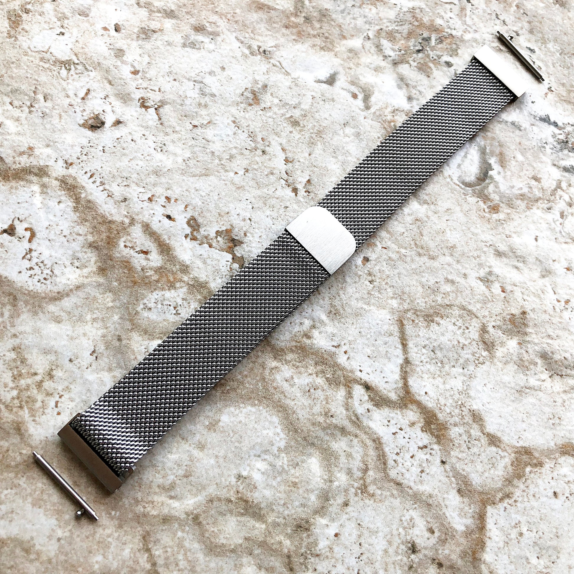 Garmin Silver Color Band Strap for Forerunner 265S 255S Captain Marvel Rey Venu 3S 2S Vivoactive 4S Vivomove 3S St Steel Milanese -B18