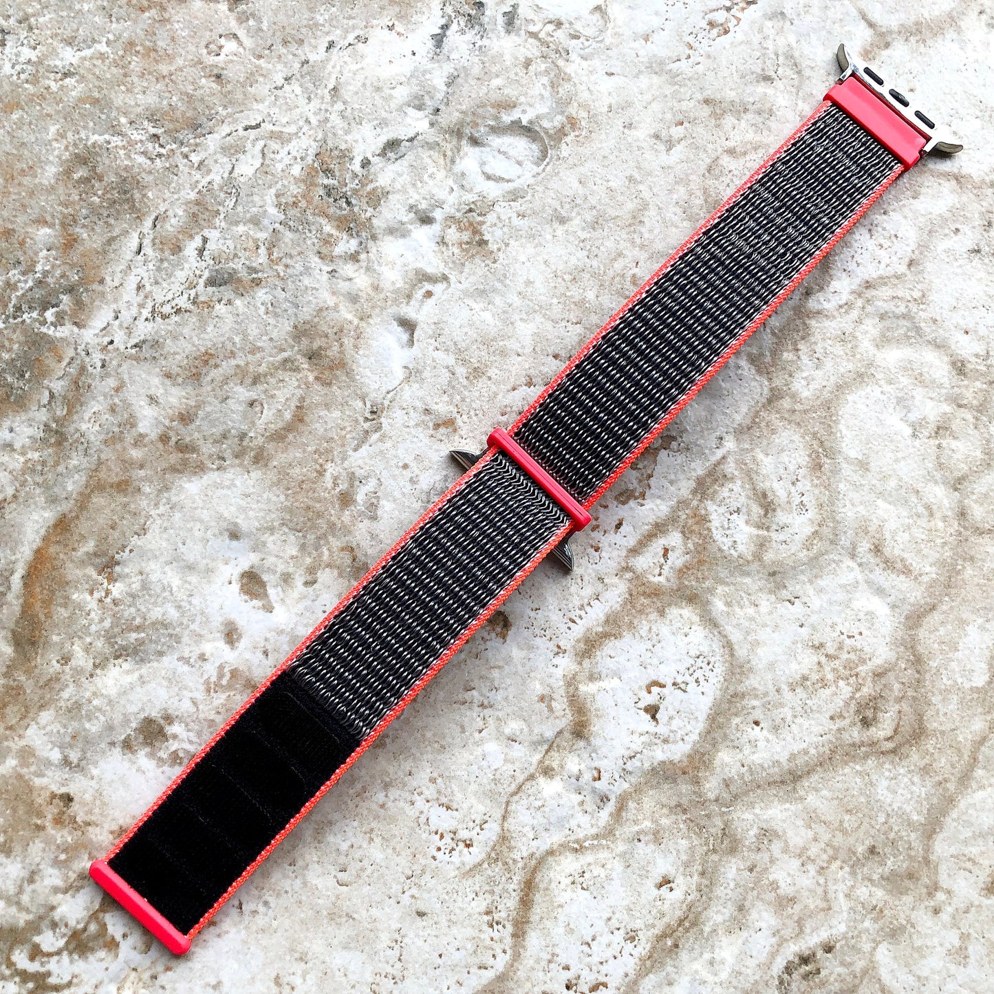 Apple Electric Pink Band Loop Hook for iWatch Ultra 2 9 8 7 SE 6 5 4 3 2 1 Series 38mm 40mm 41mm 42mm 44mm 45mm 49mm Sport Strap Nylon Weave
