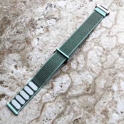 Fitbit Ionic Marine Green Sports Loop n Hook Band Strap for Watch Band Strap Adjustable with Quick Release Adapters Silver Rose Gold Black
