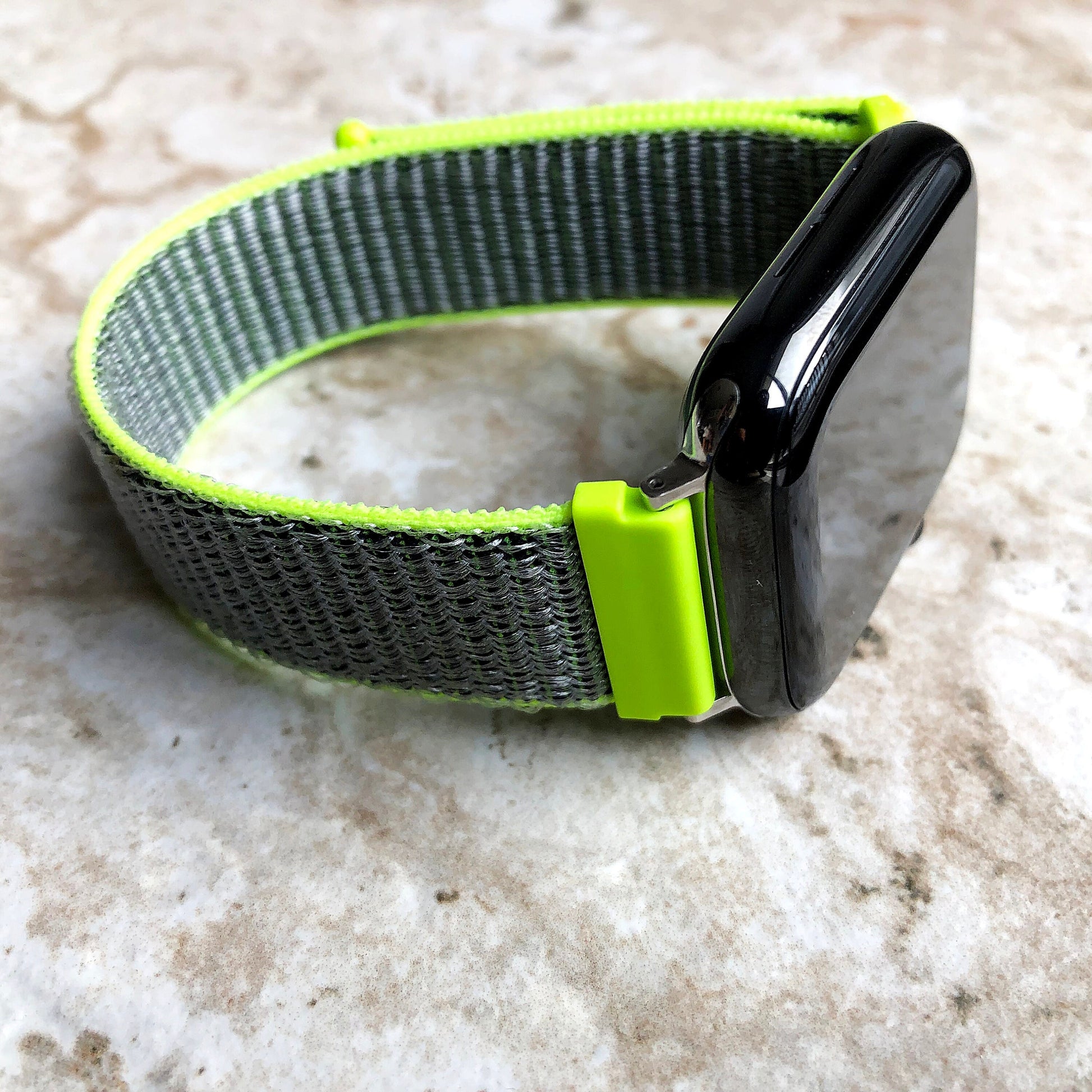 Apple Watch Flash Band Loop and Hook for iWatch Ultra 2 49mm and 9 8 Series 41mm 45mm Case Adjustable Sport Strap Nylon Weave Bracelet