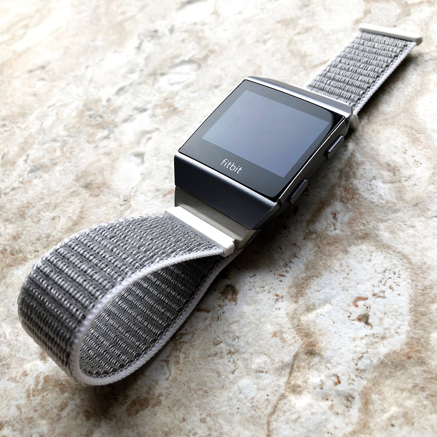 Fitbit Ionic Seashell Sports Loop n Hook Band Strap for Watch Band Strap Adjustable with Quick Release Adapters Silver Rose Gold Black