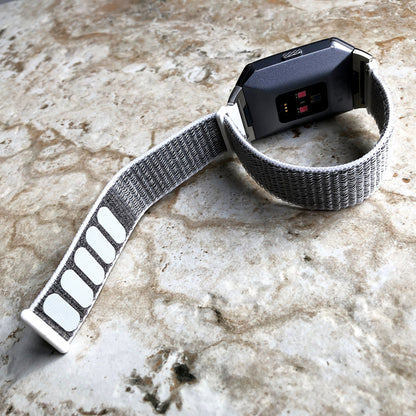 Fitbit Ionic Seashell Sports Loop n Hook Band Strap for Watch Band Strap Adjustable with Quick Release Adapters Silver Rose Gold Black