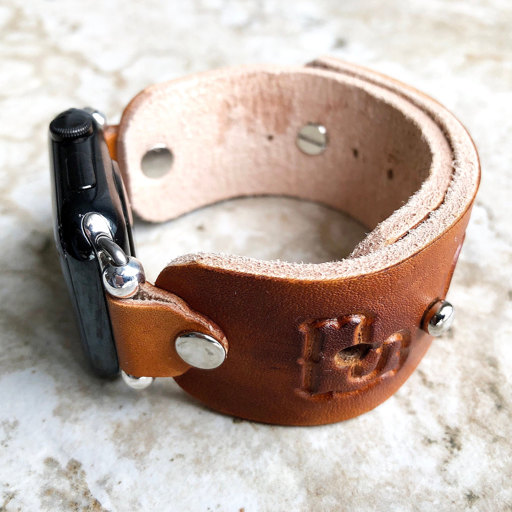 Apple Love Brown Band Adjustable for iWatch Ultra 2 9 8 7 SE 6 5 4 3 2 1 Case 38mm 40mm 41mm 42mm 44mm 45mm Bracelet Leather Strap Cuff