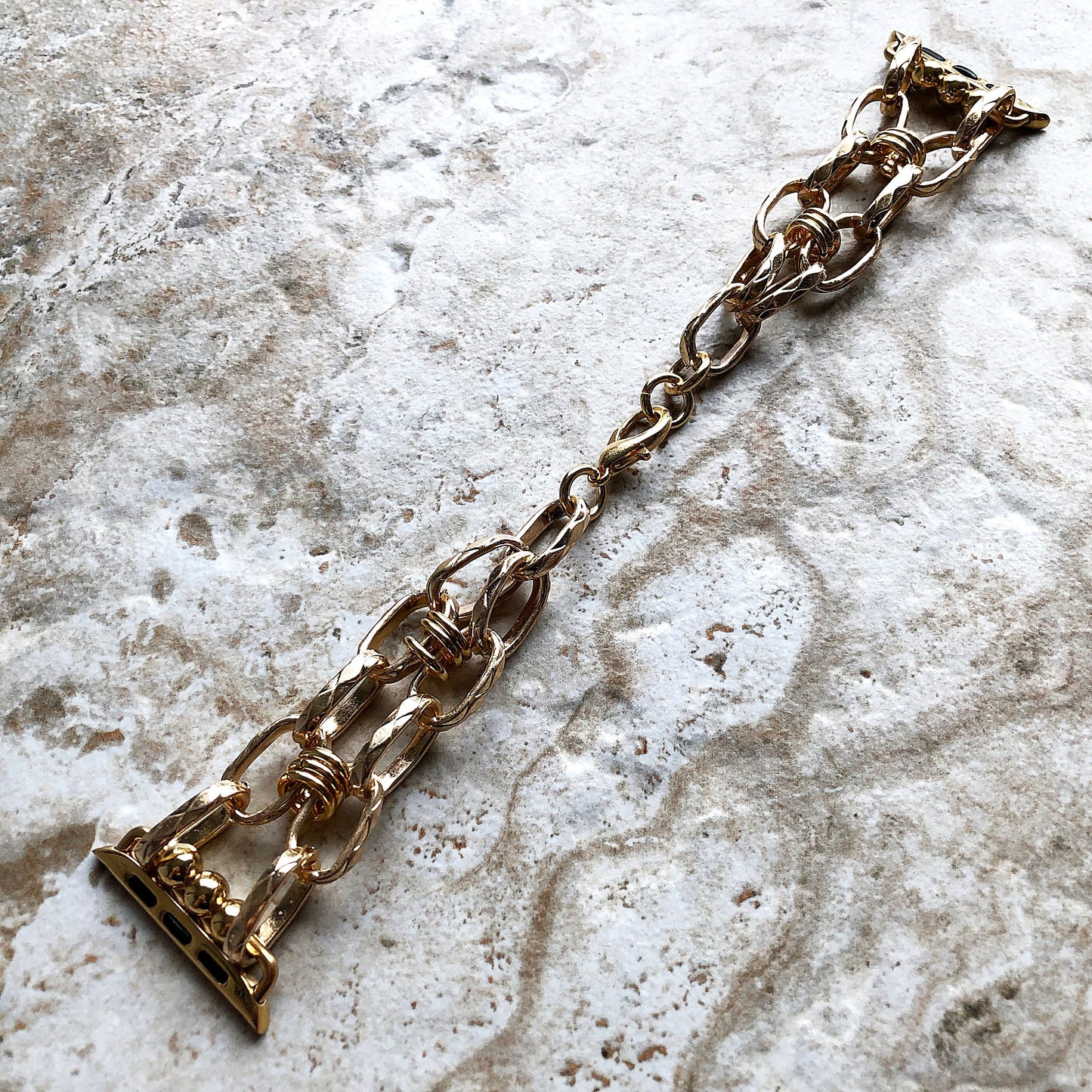 Apple Watch Ultra 2 and 9 8 Series Braided Gold Color Bracelet for iWatch 41mm 45mm 49mm Case Handmade Fashion Jewelry Band Strap