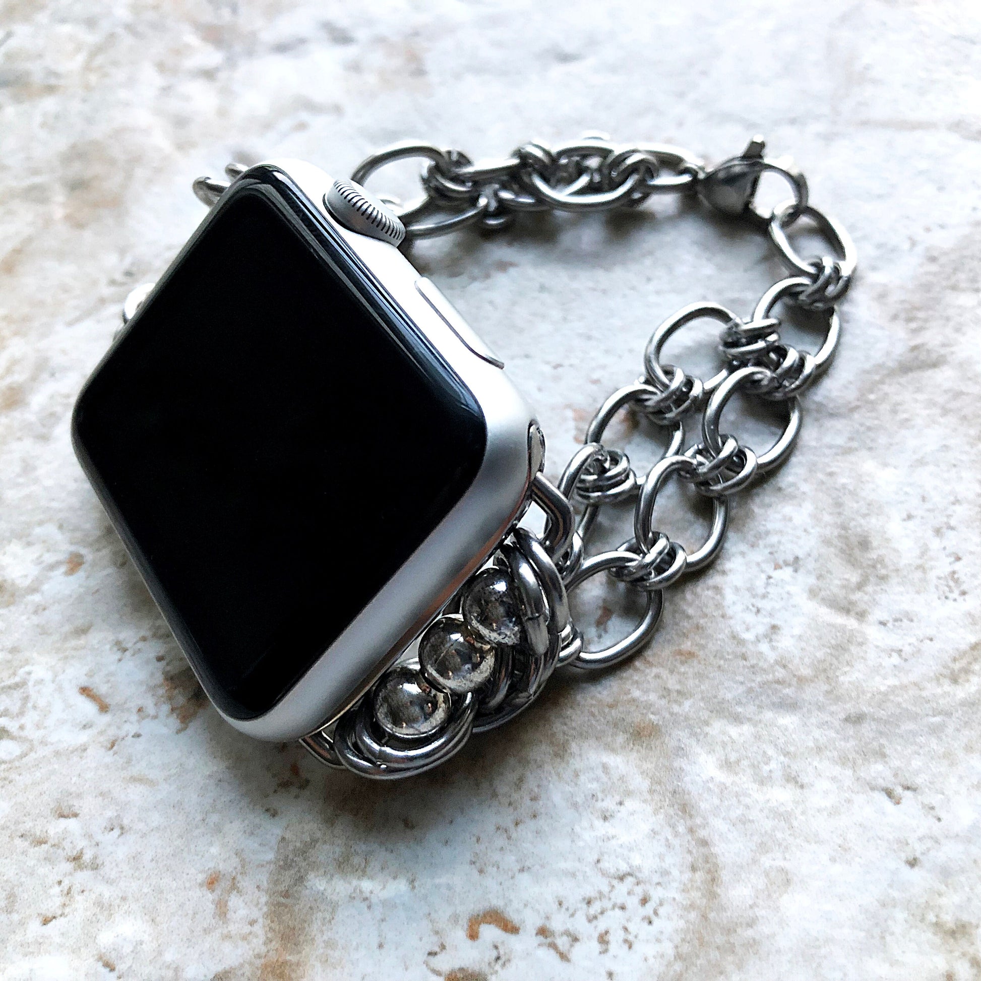 Apple Watch Band for Ultra 2 9 8 7 SE 6 5 4 3 2 1 Series 38mm 40mm 41mm 42mm 44mm 45mm 49mm Chain Oval Link Bracelet Tarnish Resistant S304