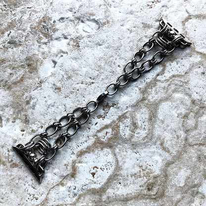 Apple Watch Band for Ultra 2 9 8 7 SE 6 5 4 3 2 1 Series 38mm 40mm 41mm 42mm 44mm 45mm 49mm Chain Oval Link Bracelet Tarnish Resistant S304