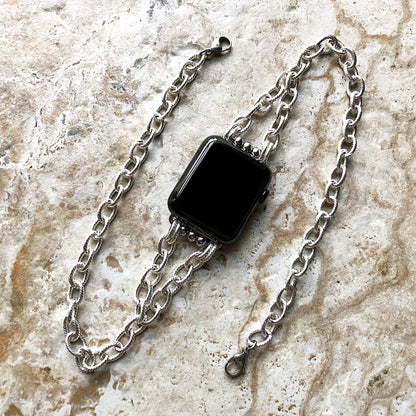 Apple Watch Bracelet Band for iWatch Ultra 2 9 8 7 6 SE 5 4 3 2 38mm 40mm 41mm 42mm 44mm 45mm 49mm Twisted Wire Links Chain Handmade Jewelry