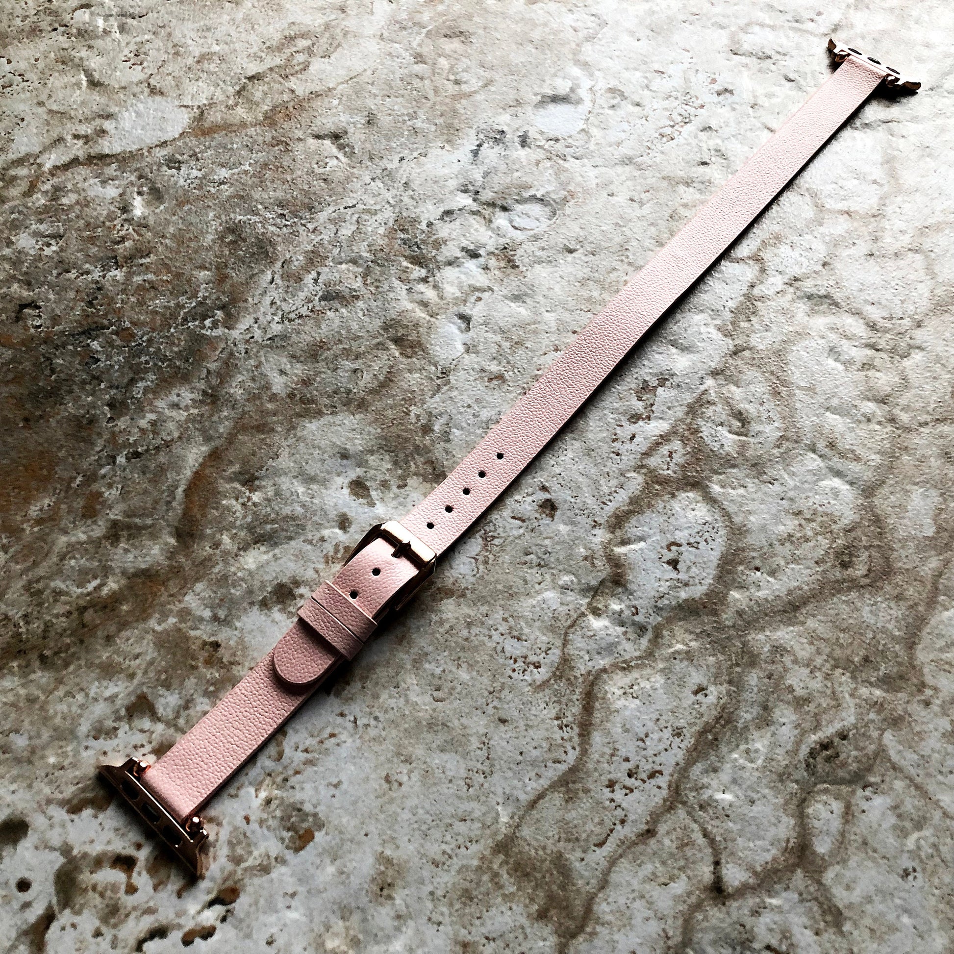 Apple Pink Double Wrap Around Wrist Leather Band for iWatch Ultra 2 49mm and 9 8 Series 41mm 45mm Case Twice Bracelet Handmade Strap