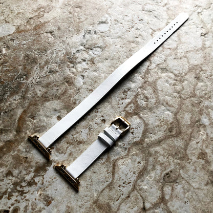 Apple Watch White Double Wrap Around Wrist Leather Band for Ultra 2 9 8 7 SE 6 5 4 3 2 1 38mm 40 41 42mm 44mm 45mm 49mm Twice Bracelet Strap