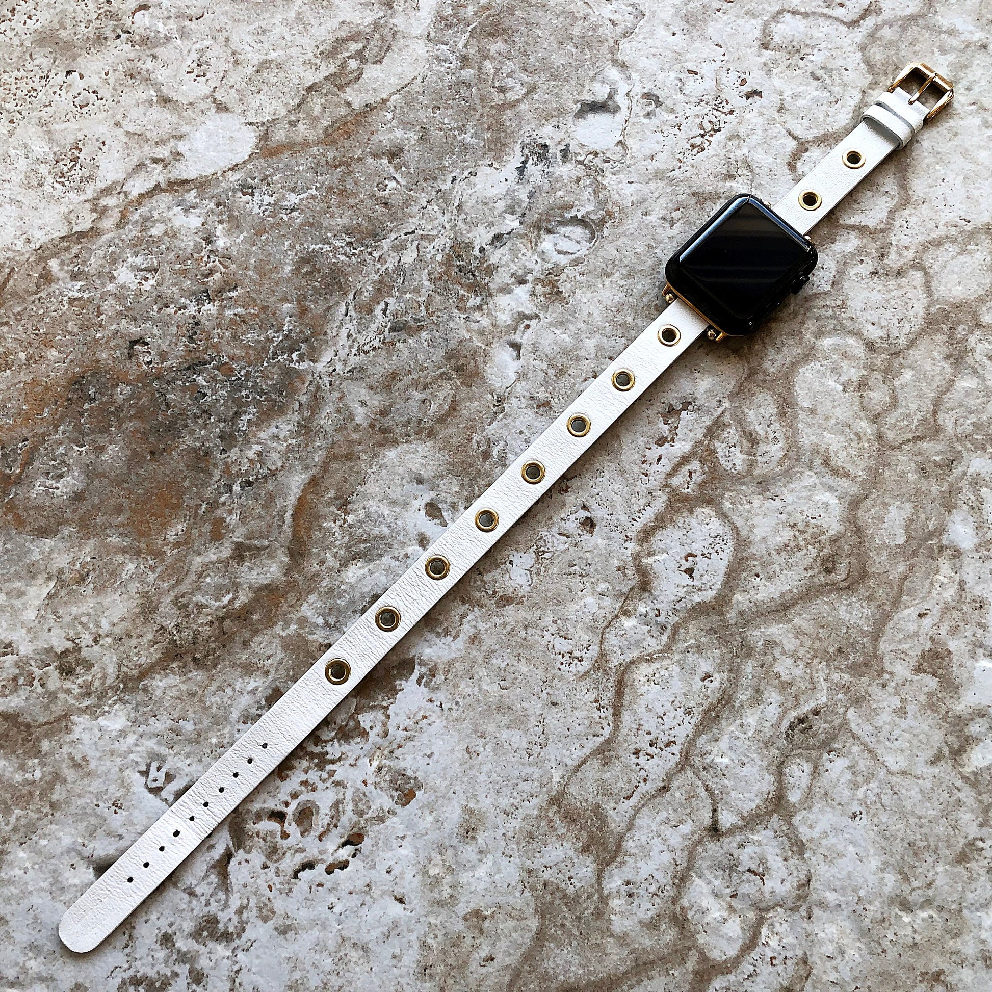Apple White Double Wrap Band for iWatch Ultra 2 49mm and 9 8 Series 41mm 45mm Case Twice Around Wrist Leather Bracelet Fashion Straps GM