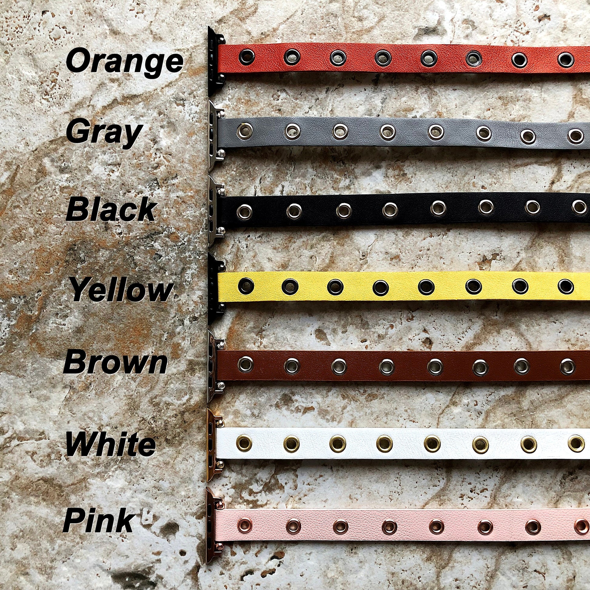 Apple Orange Double Wrap Band for iWatch All Series 38mm 40mm 41mm 42mm 44mm 45mm 49mm Case Twice Around Wrist Leather Bracelet Straps GM