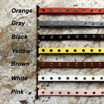 Apple Orange Double Wrap Band for iWatch All Series 38mm 40mm 41mm 42mm 44mm 45mm 49mm Case Twice Around Wrist Leather Bracelet Straps GM