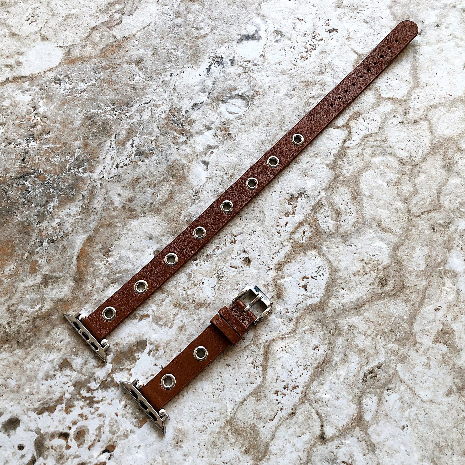 Apple Brown Double Wrap Band for iWatch All Series 38mm 40mm 41mm 42mm 44mm 45mm 49mm Case Twice Around Wrist Leather Bracelet Straps GM