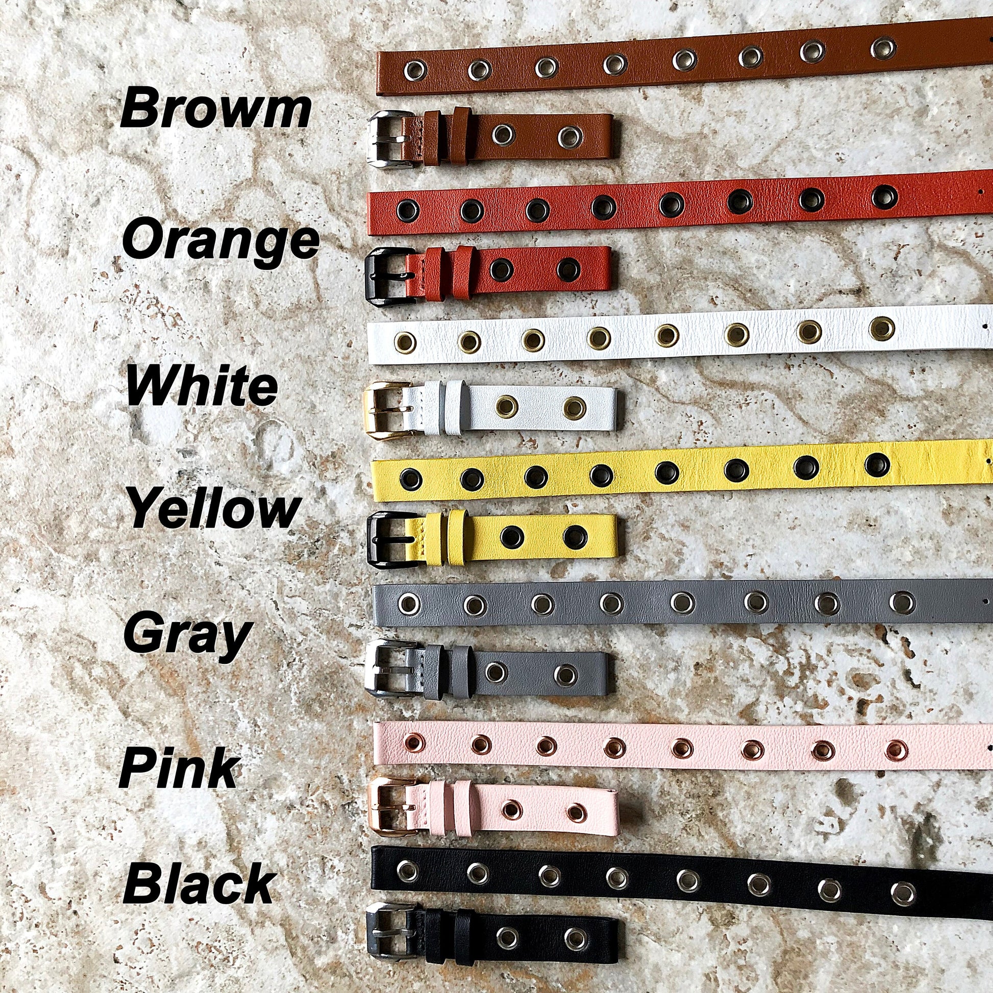Fitbit Ionic Yellow Band for Double Wrap Around Wrist Soft Eco Vegan Leather Watch Strap Twice Bracelet SB in Silver Rose Gold Black Finish