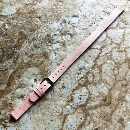 Apple Pink Twice Wrap Around Wrist Leather Band for iWatch Ultra 2 49mm and 9 8 Series 41mm 45mm Case Handmade Double Bracelet Strap