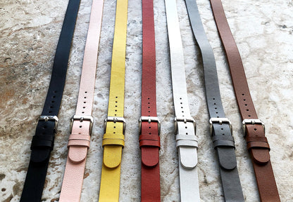 Fitbit Ionic Black Soft Band for Double Wrap Around Wrist Eco Vegan Leather Watch Strap Twice Bracelet SB in Silver Rose Gold Black Finish