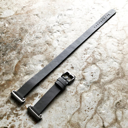Fitbit Versa 2 3 4 Sense 2 Gray Soft Band Double Wrap Around Wrist Eco Vegan Leather Watch Strap Twice Bracelet in Silver Rose Gold Black