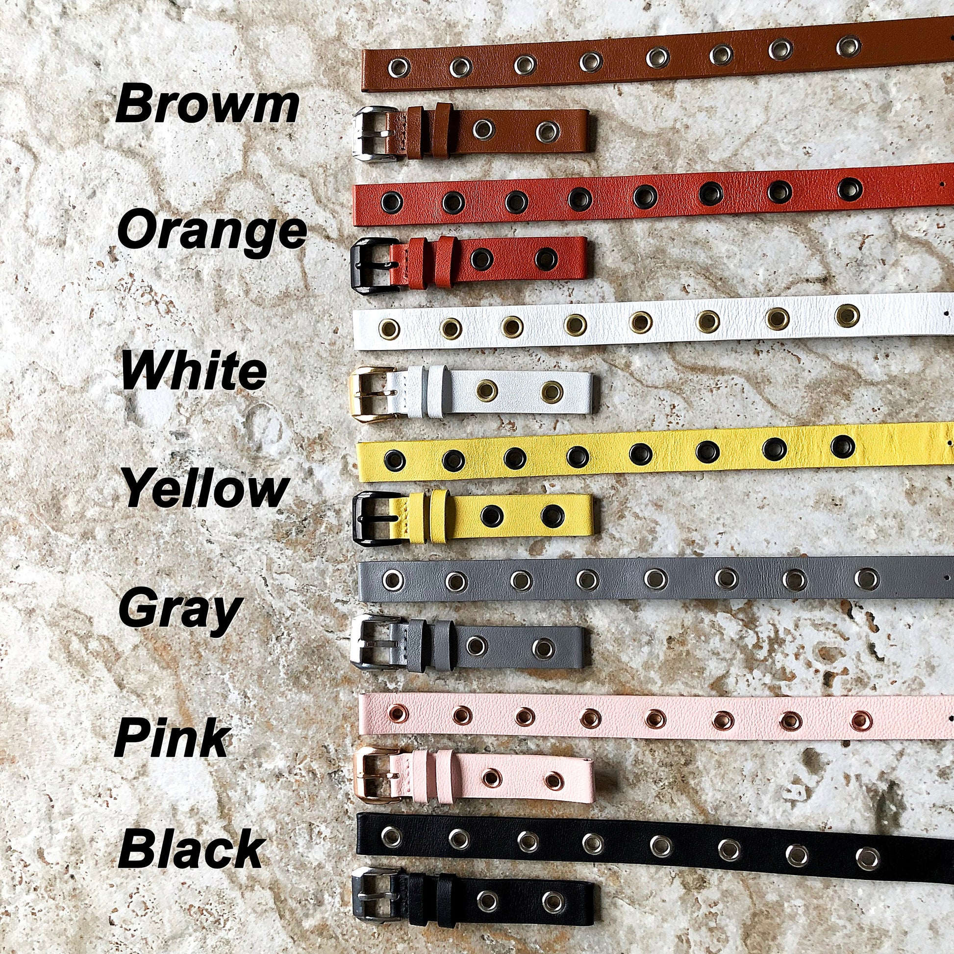 Fitbit Ionic Orange Band for Double Wrap Around Wrist Soft Eco Vegan Leather Watch Strap Twice Bracelet SB in Silver Rose Gold Black Finish