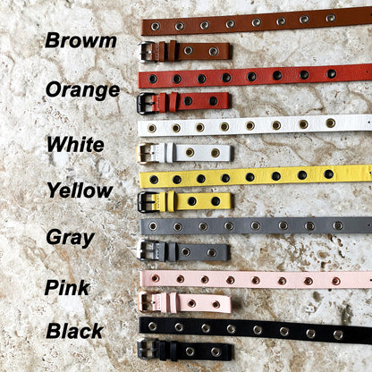Fitbit Ionic Orange Band for Double Wrap Around Wrist Soft Eco Vegan Leather Watch Strap Twice Bracelet SB in Silver Rose Gold Black Finish