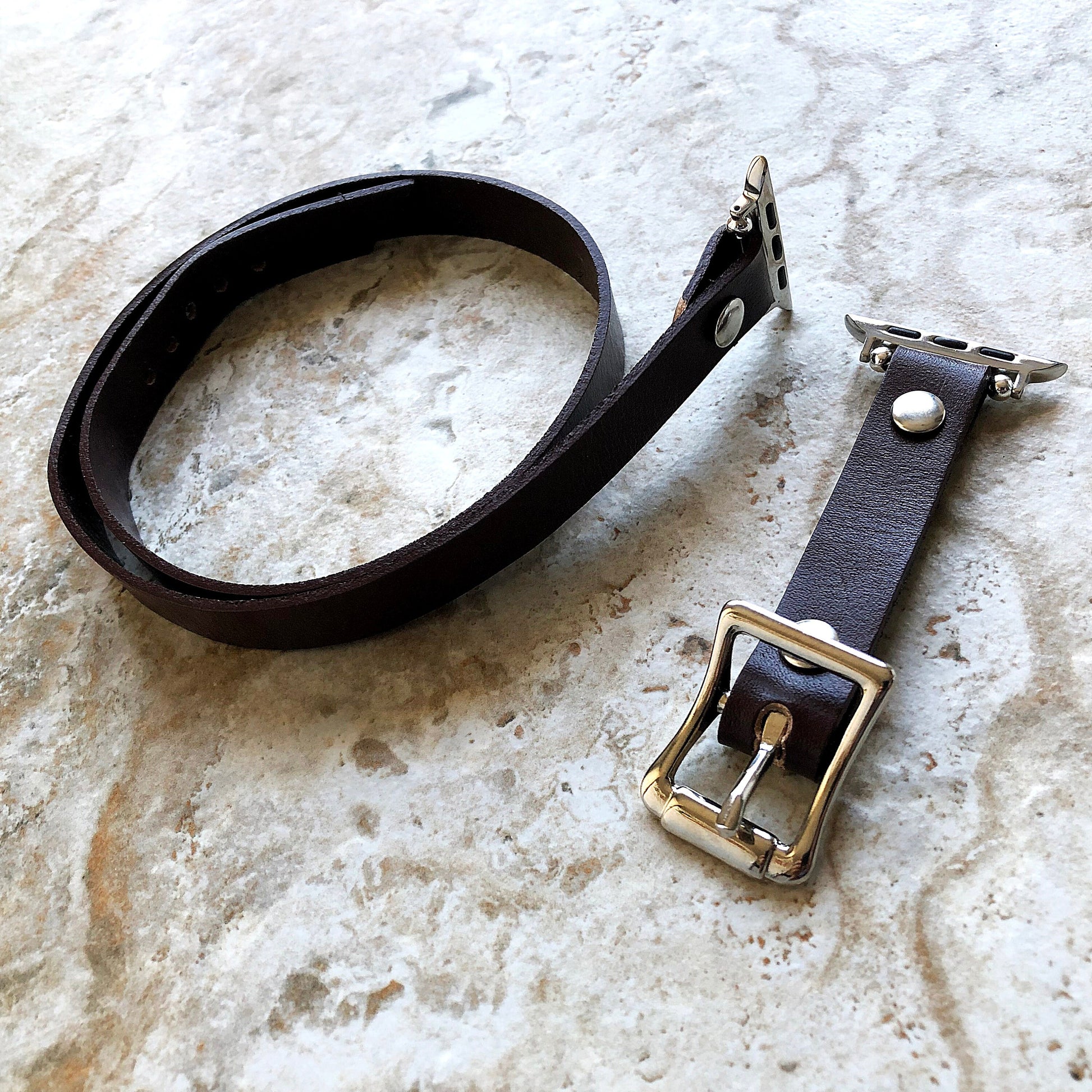 Apple Brown Color Triple Wrap Around Wrist Leather Elegant Band for Watch Ultra 2 49mm and 9 8 Series 41mm 45mm Case Handmade Bracelet Strap