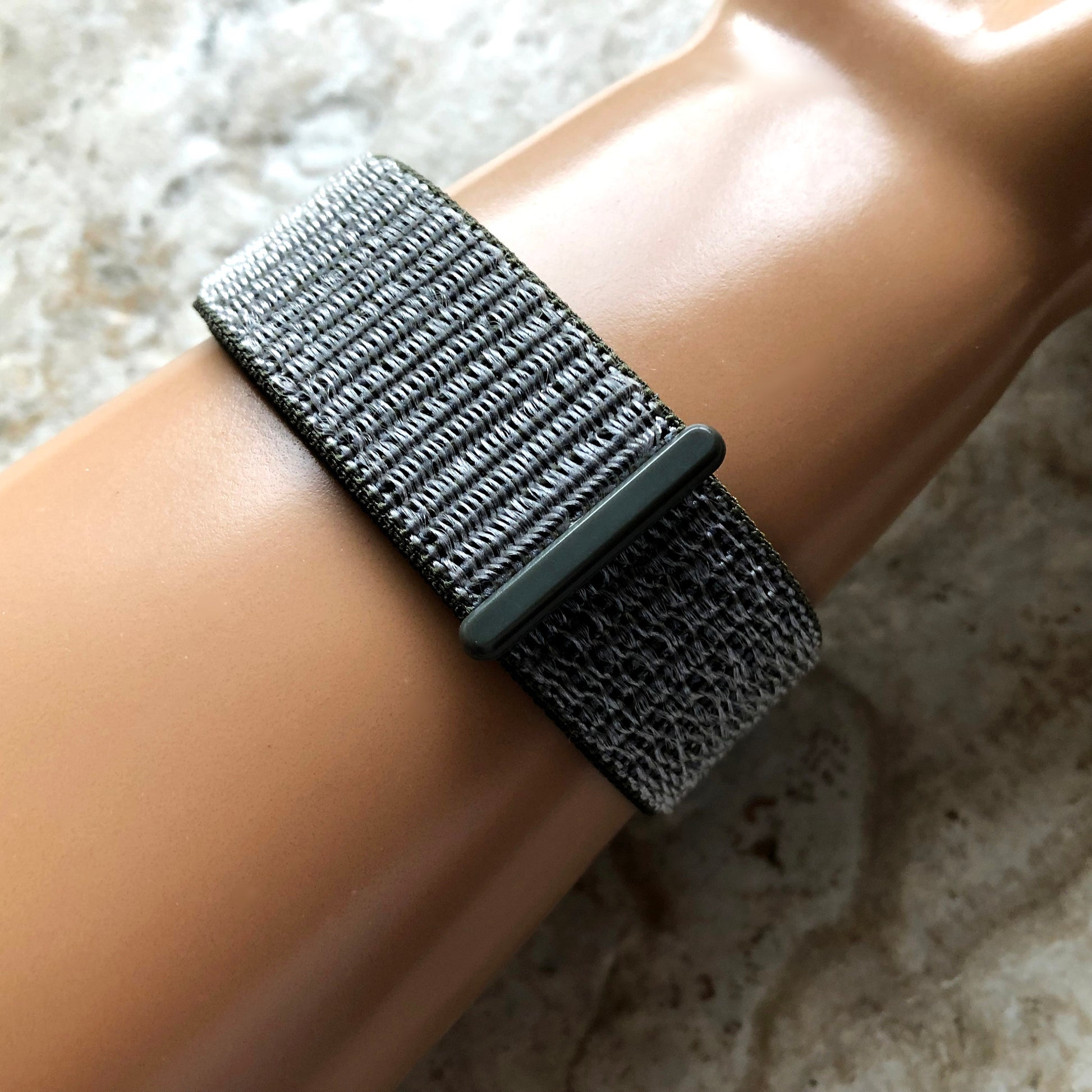 Green Olive Band Compatible with Garmin D2 Air X10 Venu 2 Plus Venu Sq 2 Music Nylon Adjustable Sports Loop and Hook Strap Quick Release B20