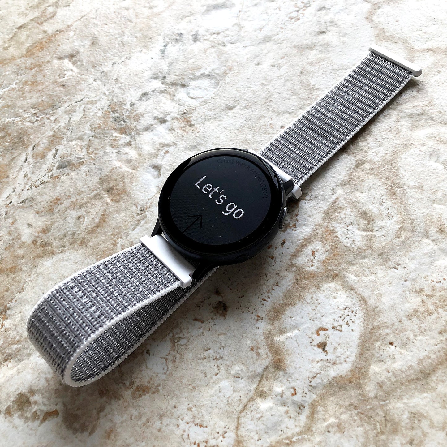 Seashell Color Band Compatible with Garmin D2 Air X10 Venu 2 Plus Venu Sq 2 Music Adjustable Nylon Sport Loop & Hook Strap Quick Release B20
