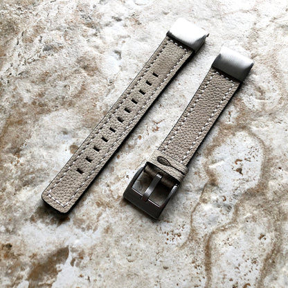Garmin Gray Suede Stitched Band for epix Pro Gen 2 42mm and fenix 6S Pro 5S fenix 5S Plus Leather Quick Fit Bracelet Watch Strap A20B18