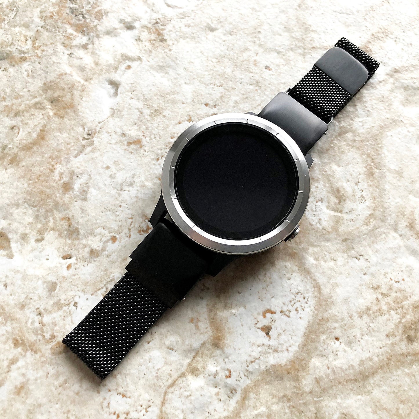 Garmin Fenix 7X Pro Solar Sapphire 6X Pro 5X Fenix 3 Descent Mk3i 51mm Mk2i Mk2 Mk1 Black Metal Band Milanese 26mm Quick Fit Strap A26-B22