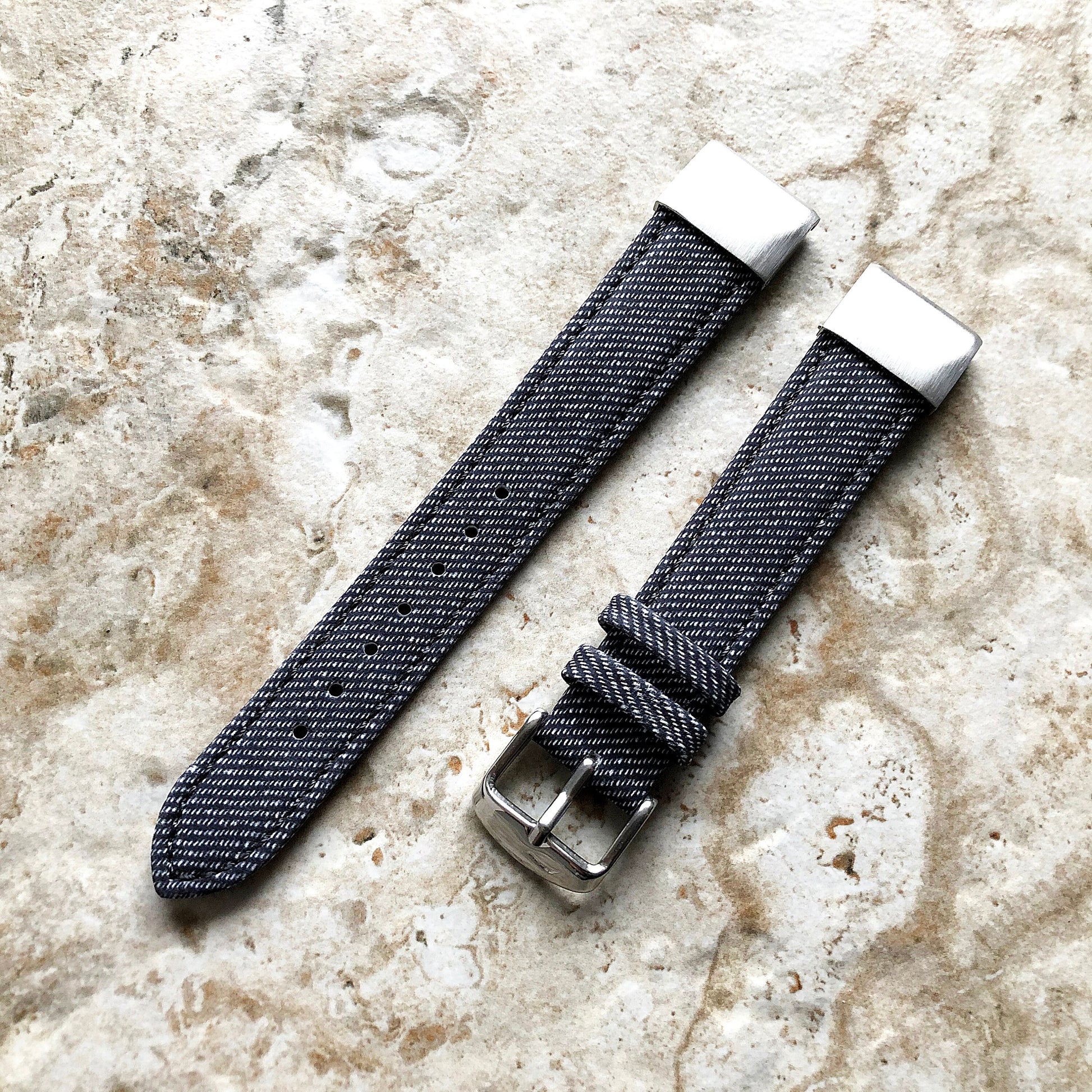 Garmin Jeans Printed JD Bands Compatible with fenix 8 43mm 7S Pro Solar Sapphire fenix 6S Pro Sapphire Leather Strap Quick Fit A20-B18