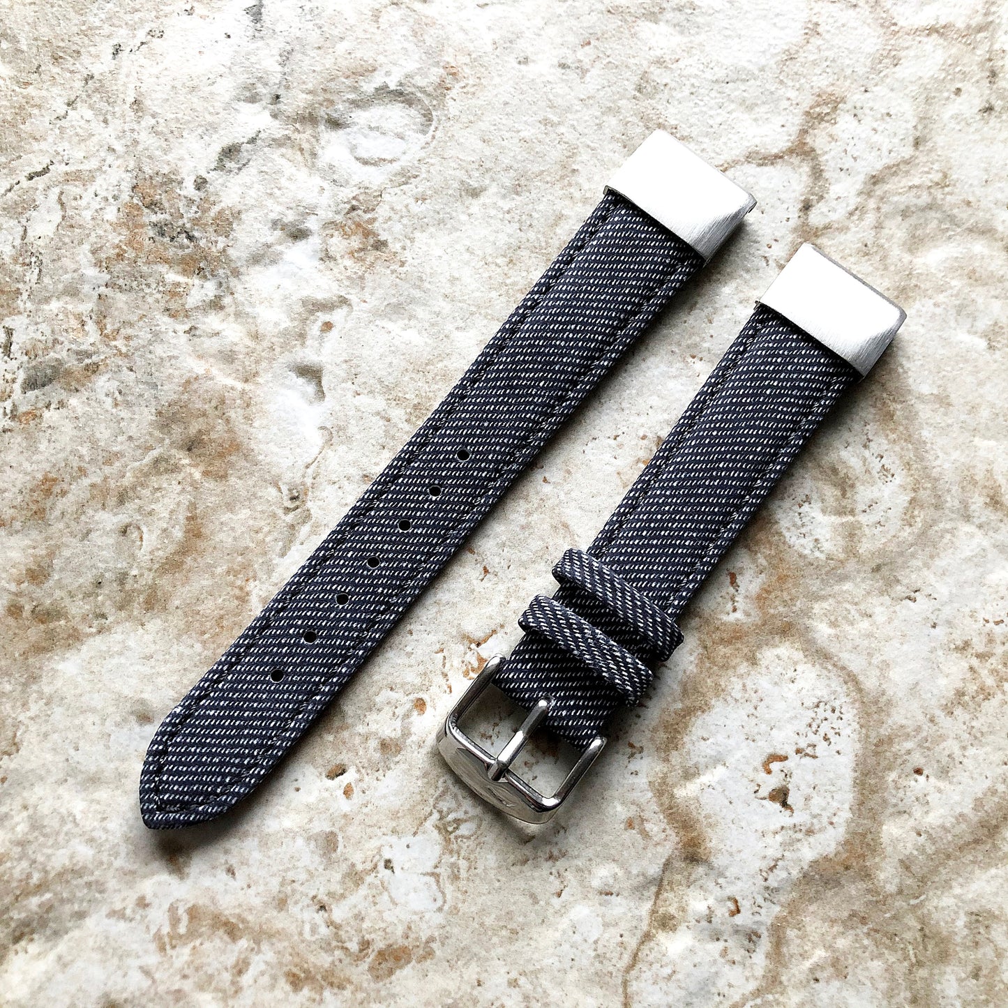 Garmin Jeans Printed JD Band for D2 Delta S Instinct 2S Descent Mk2S Mk3 Mk3i 43mm Approach S70 42mm Leather Quick Fit Watch Strap A20-B18