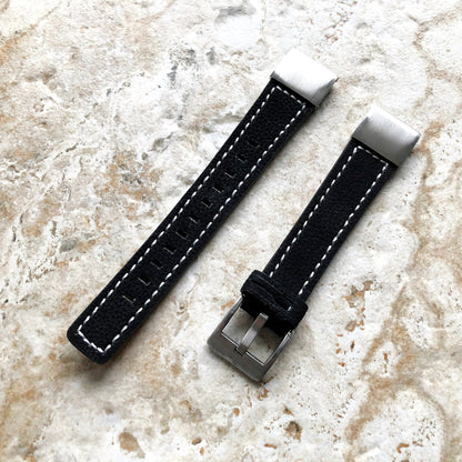 Garmin Black Suede Stitched Band for epix Pro Gen 2 42mm and fenix 6S Pro 5S fenix 5S Plus Leather Quick Fit Bracelet Watch Strap A20B18