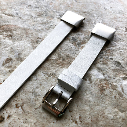 Garmin White Twice Double Wrap Bands Compatible with fenix 8 43mm 7S Pro Solar Sapphire fenix 6S Pro Sapphire Leather Quick Fit A20-B18