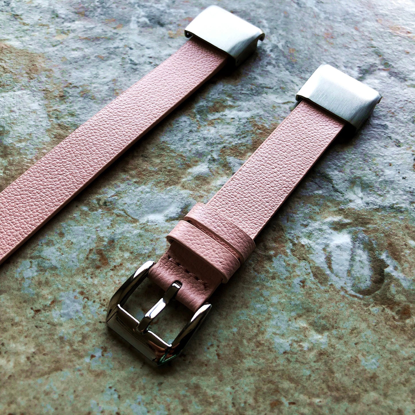 Garmin Pink Double Wrap Band for D2 Delta S Instinct 2S Descent Mk2S Mk3 Mk3i 43mm Approach S70 42mm Leather Quick Fit Watch Strap A20-B18