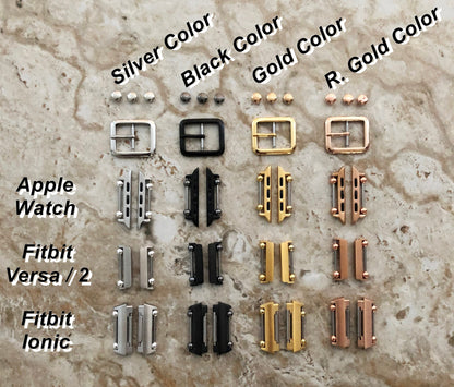 Apple Watches All Fitbit Versa 2 Ionic Black Crocodile Alligator Pattern Embossed Leather Watch Band Triple Wrap Around Wrist Bracelet Strap