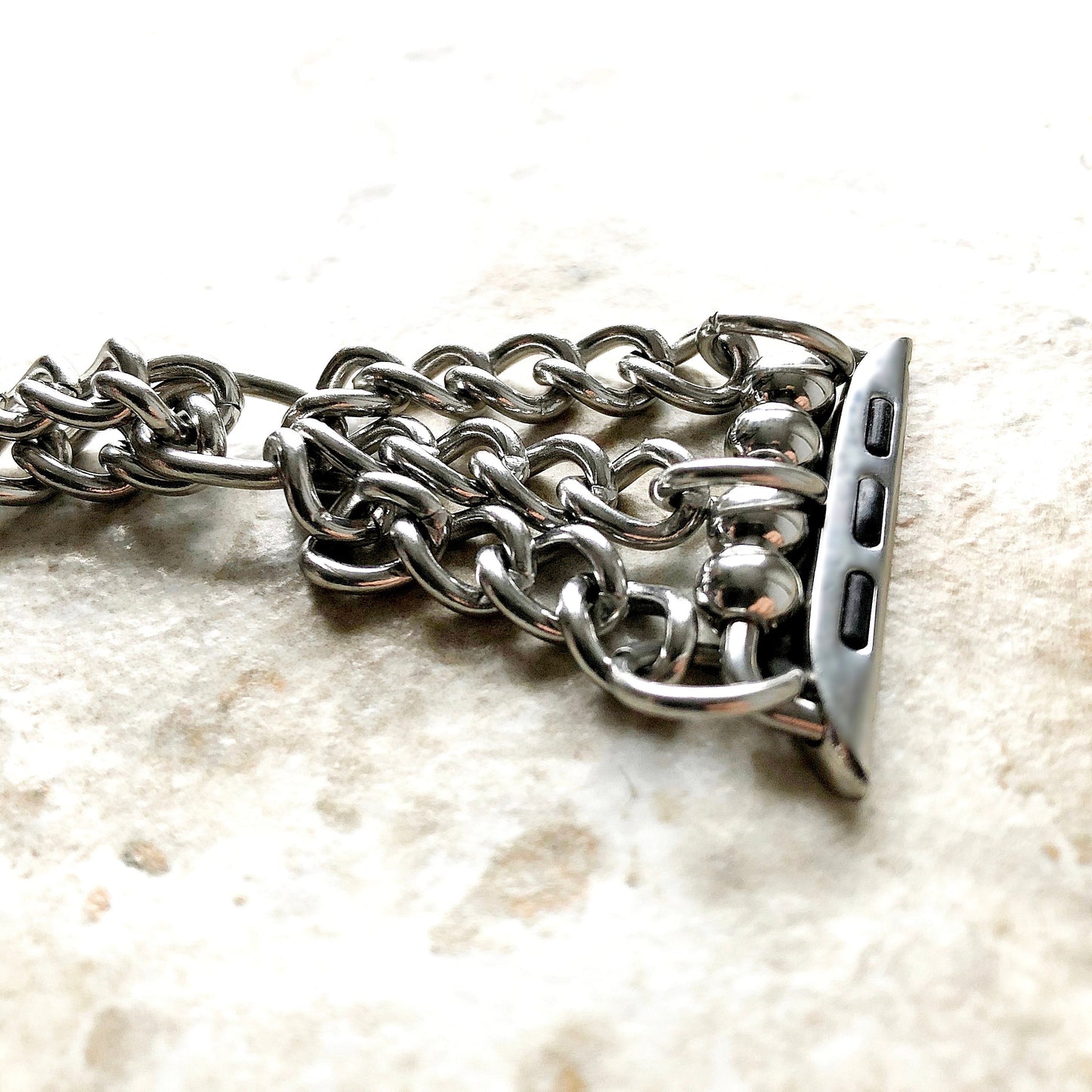 Apple Watch Ultra 2 9 8 7 SE 6 5 4 3 2 1 for 38mm 40mm 41mm 42mm 44mm 45mm 49mm Wave St Steel Links Chain Bracelet Handmade Bands Jewelry