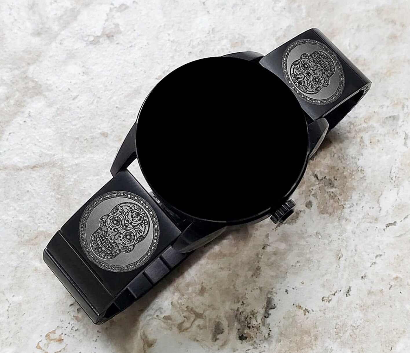 Engraved Watch Band for Garmin Forerunner 745 265 255 Venu 3 2 Vivoactive 4 Darth Vader First Avenger Black Stainless Steel Strap SS2 -B22
