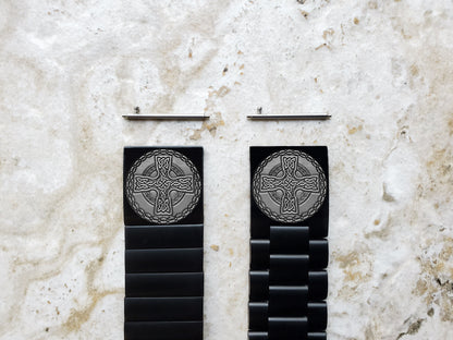 Engraved Watch Band Compatible with Samsung Galaxy Watch 3 45mm 46mm Gear S3 Frontier and Classic Black Stainless Steel Strap CC2 -B22