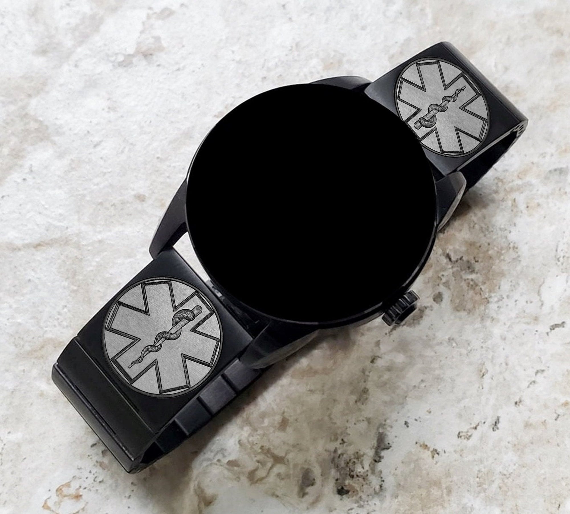 Engraved Watch Band for Garmin Forerunner 745 265 255 Venu 3 2 Vivoactive 4 Darth Vader First Avenger Black Stainless Steel Strap MS2 -B22