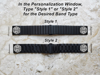 Engraved Watch Band for Garmin Forerunner 745 265 255 Venu 3 2 Vivoactive 4 Darth Vader First Avenger Black Stainless Steel Strap MS2 -B22