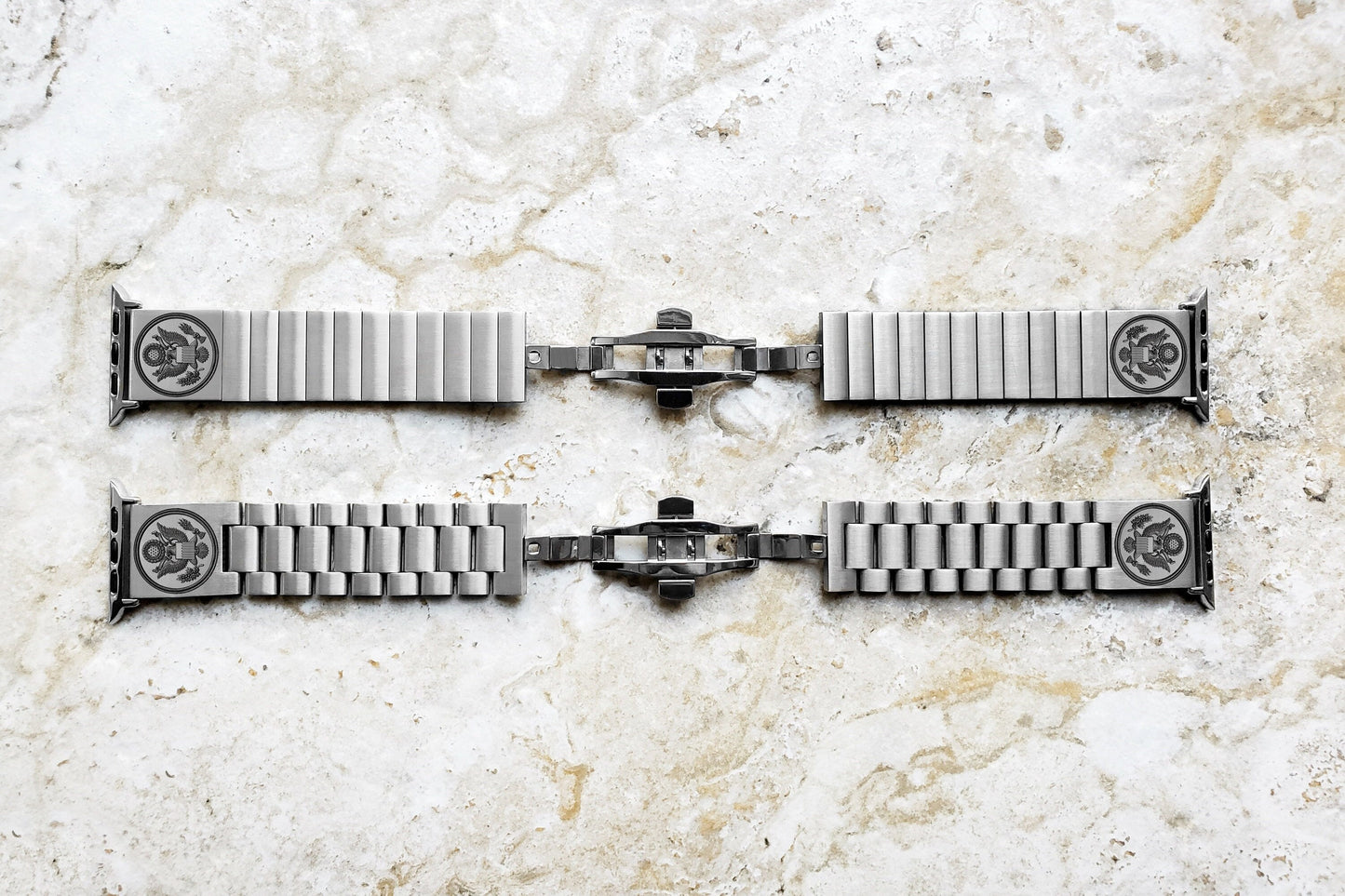 Engraved Watch Band Compatible with Apple iWatch Ultra 2 9 8 7 SE 6 5 4 3 2 1 Case 38mm 40mm 41mm 42mm 44mm 45mm 49mm St Steel Strap AS1