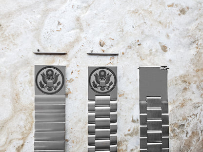 Engraved Watch Band Compatible with Garmin Forerunner 745 265 255 Venu 3 2 Vivoactive 4 Darth Vader First Avenger St Steel Strap AS1 -B22