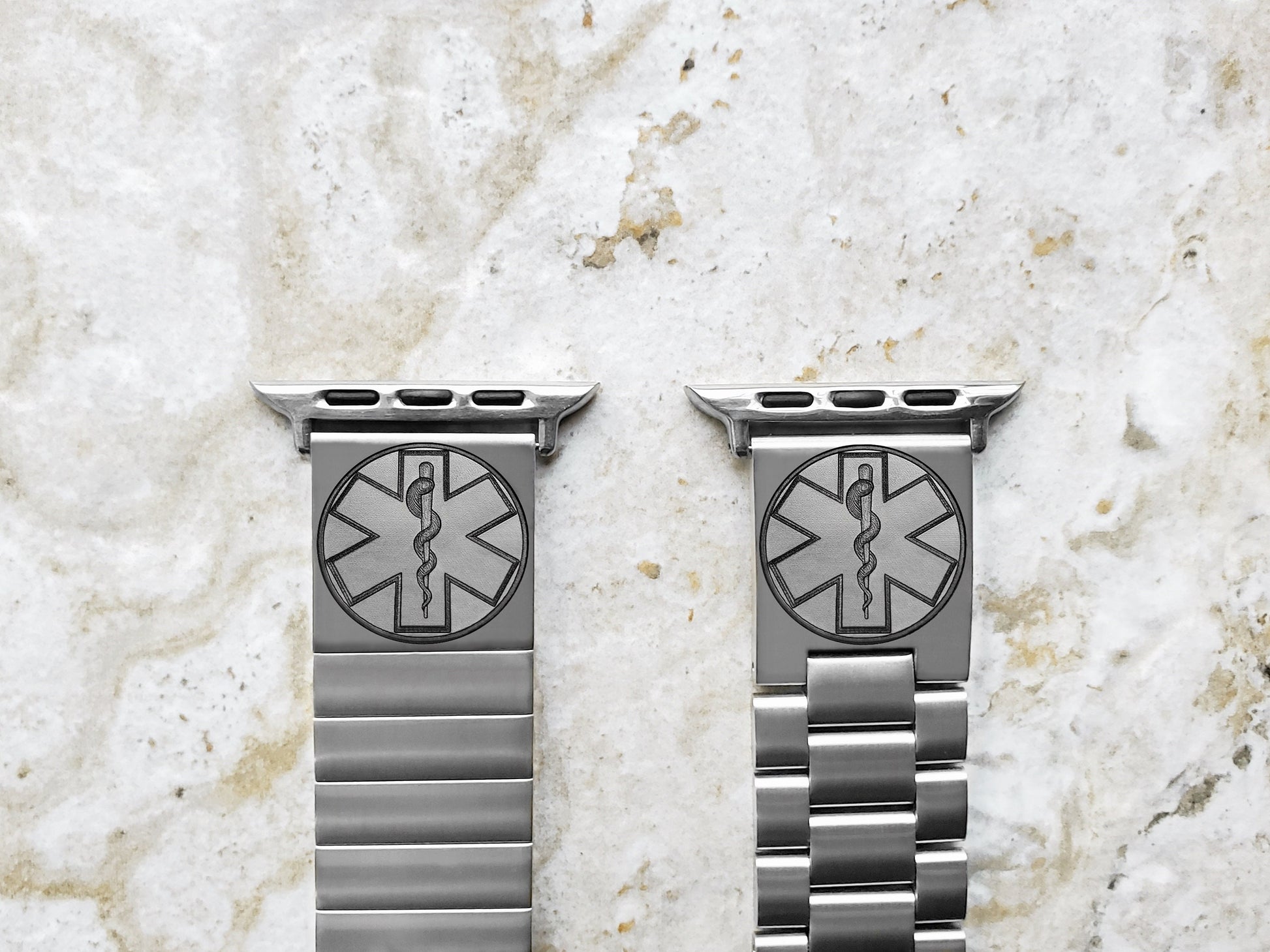 Engraved Watch Band Compatible with Apple iWatch Ultra 2 9 8 7 SE 6 5 4 3 2 1 Case 38mm 40mm 41mm 42mm 44mm 45mm 49mm St Steel Strap MS2