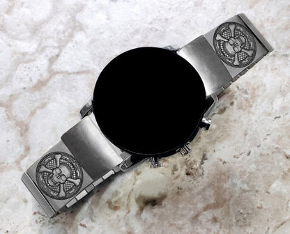 Garmin Watch Band Skull Crossbones for Fenix 7X Pro 6X Pro 5X Plus Fenix 3 Descent Mk3i 51mm Mk2i Mk2 Mk1 Enduro 2 St Steel Strap SC3 A26