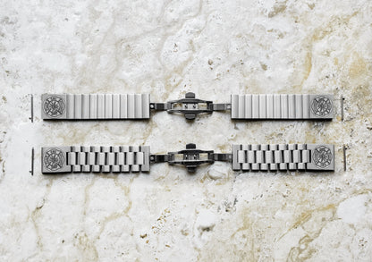 Engraved Watch Band Compatible with Samsung Galaxy Watch 3 45mm 46mm Gear S3 Frontier and Classic Stainless Steel Bracelet Strap F1 -B22