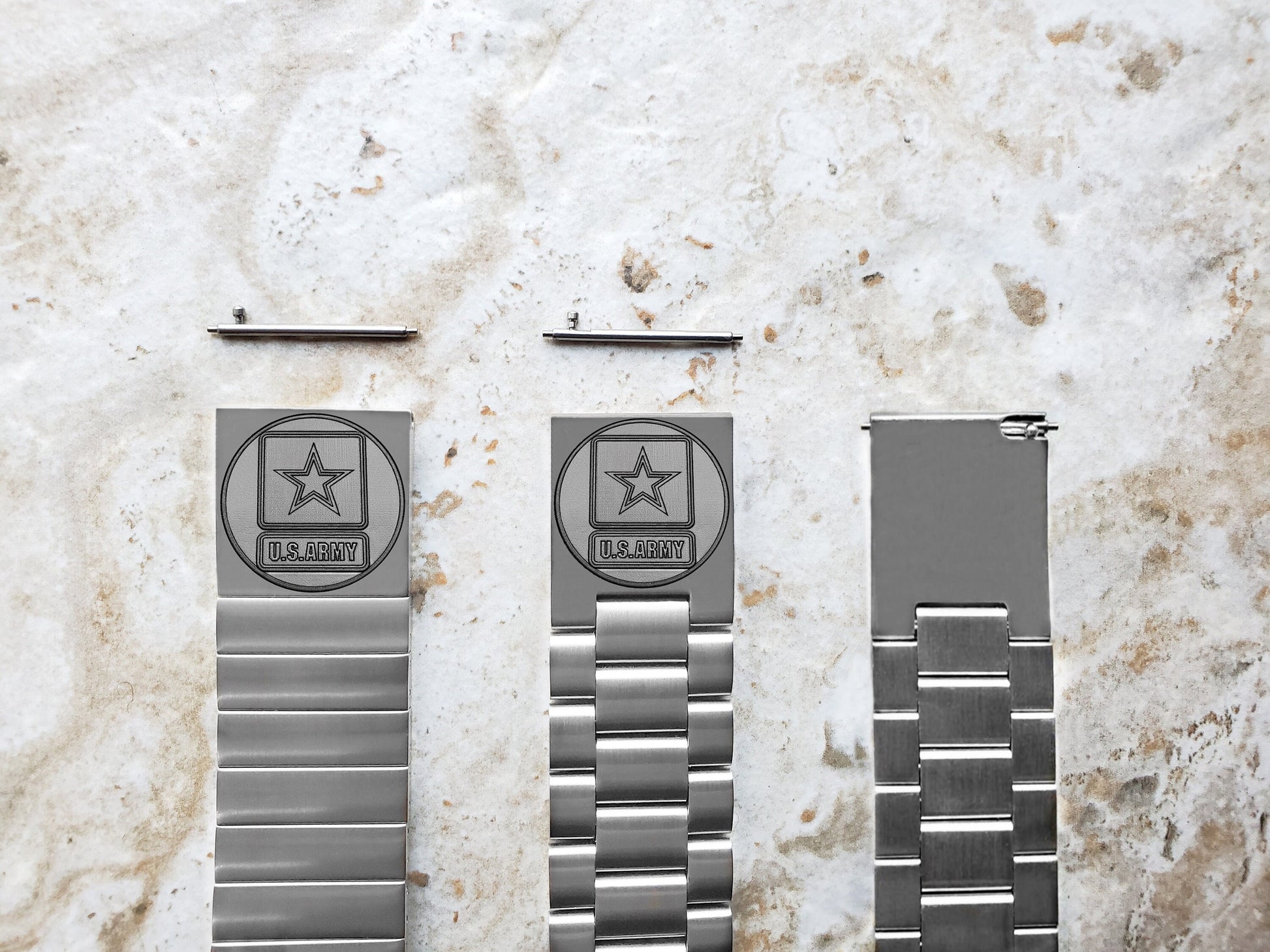 US Army Engraved Band Compatible with Garmin Forerunner 745 265 255 Venu 3 2 Vivoactive 4 Darth Vader First Avenger St Steel Strap US1 -B22